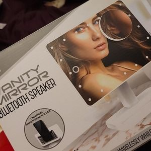 Vanity mirror with Bluetooth speaker